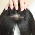 7X9” skin base human hair topper for thinning hair