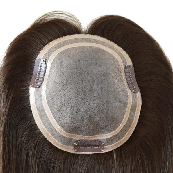 Human hair toppers for women thinning crown