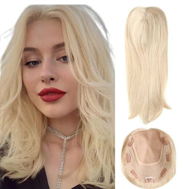 Platinum Blonde Hair Topper