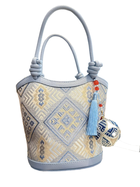 Handwoven Guangxi Zhuang Brocade handbag