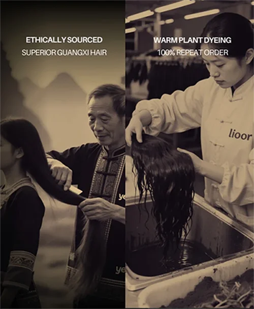 Official Lioor guangxi real human hair processing