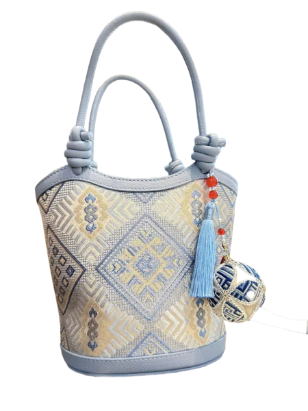 Handwoven Guangxi Zhuang Brocade handbag